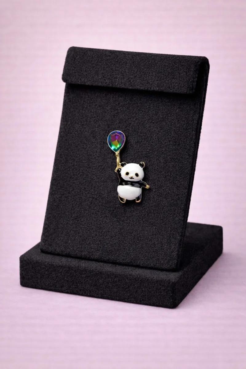Balonlu Panda Broş