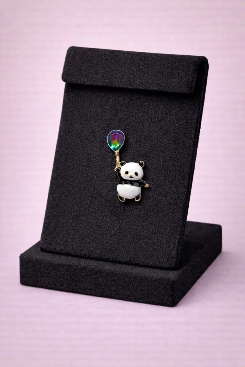 Balonlu Panda Broş