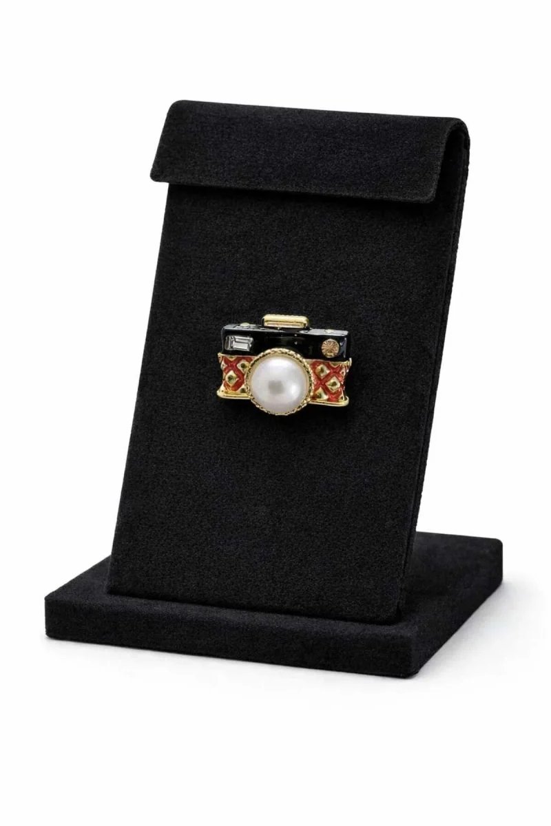 Retro Mineli Fotoğraf Makinesi Temalı Broş